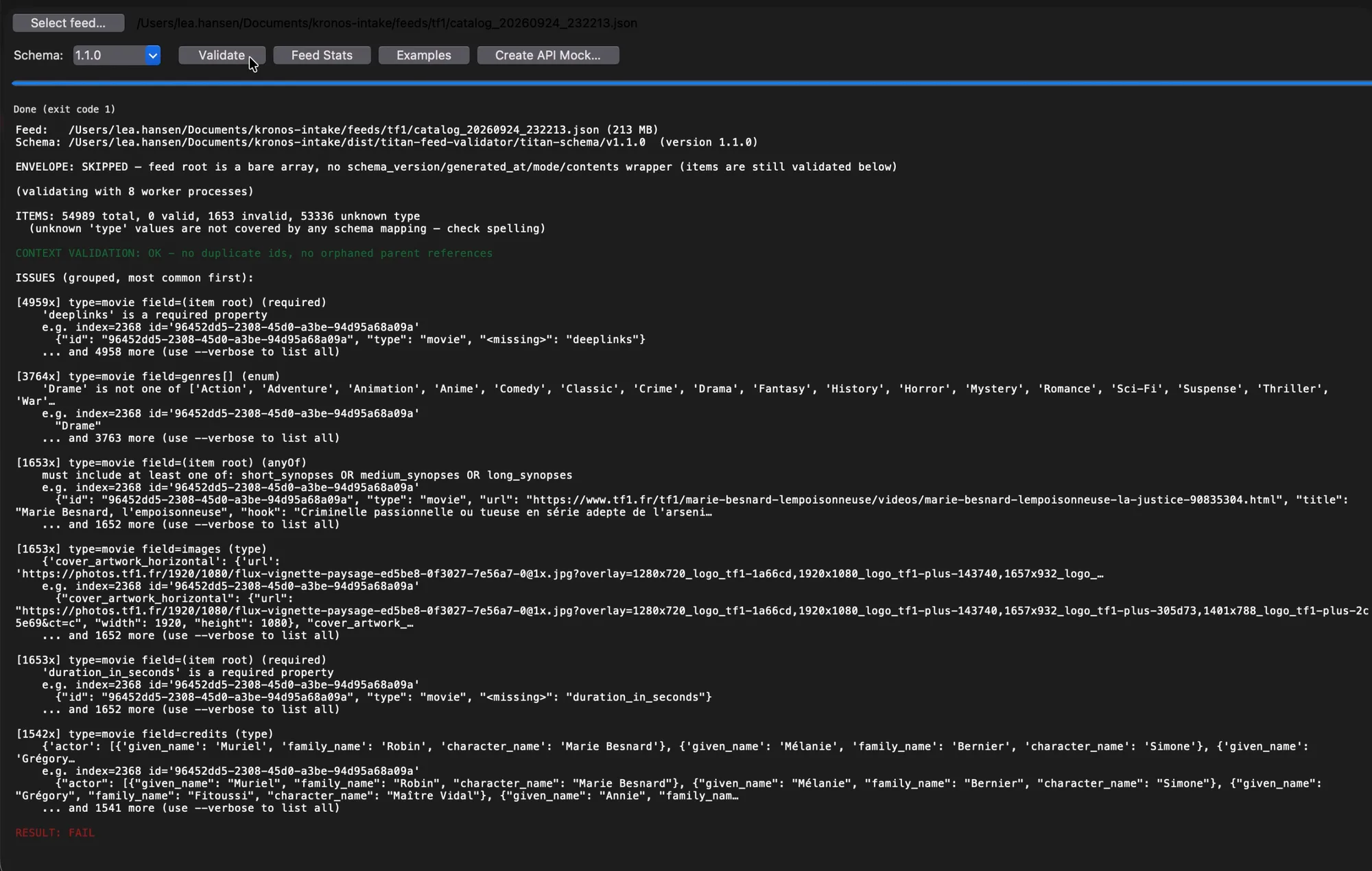 Titan Schema Validator